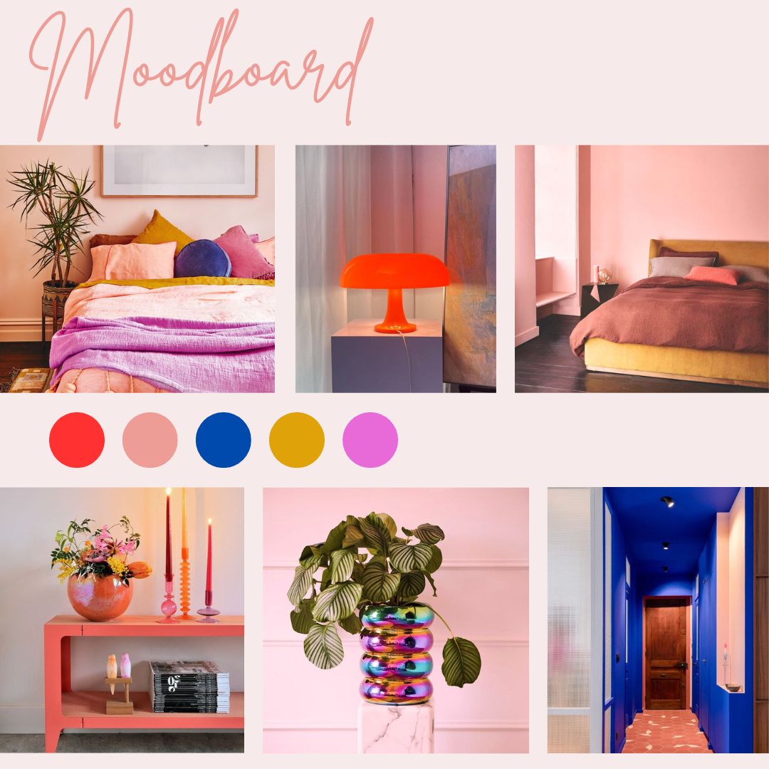 Ontwerp kleurrijke slaapkamer