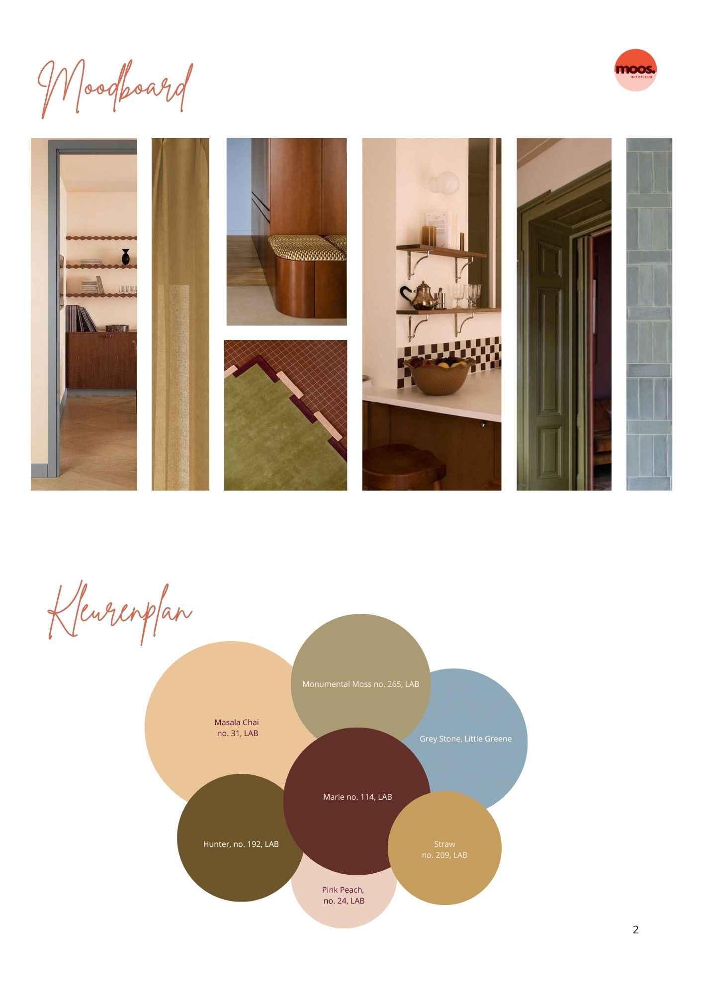 Sfeer en kleuren project Arnhem - MOOS interieur